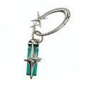 Y2K Chrome Metal Carabiner Star  Cluster Lighter Holder Heavy Case