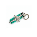 Y2K Chrome Metal Carabiner Star Lighter Holder Heavy Case